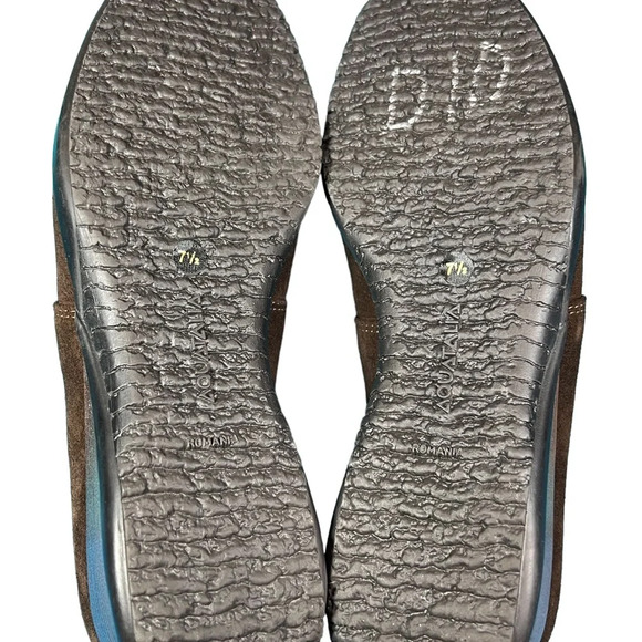 Aquatalia Brown Suede Wedge Loafers with Velcro Closure - Picture 10 of 10